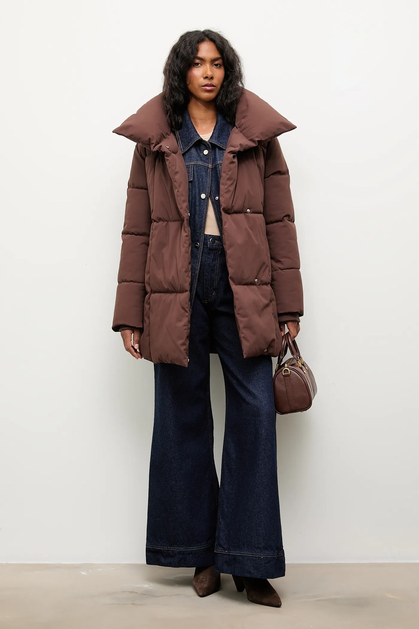 Куртка Answear.LAB женская цвет зелёный зимняя oversize