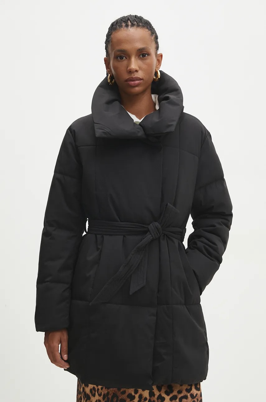 Answear Lab geaca femei, culoarea negru, de iarna, oversize Answear Lab geaca femei, culoarea negru, de iarna, oversize