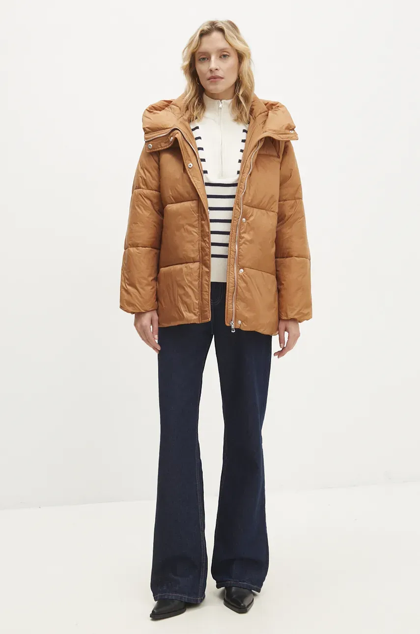 Куртка Answear.LAB женская цвет коричневый зимняя oversize Куртка Answear.LAB женская цвет коричневый зимняя oversize