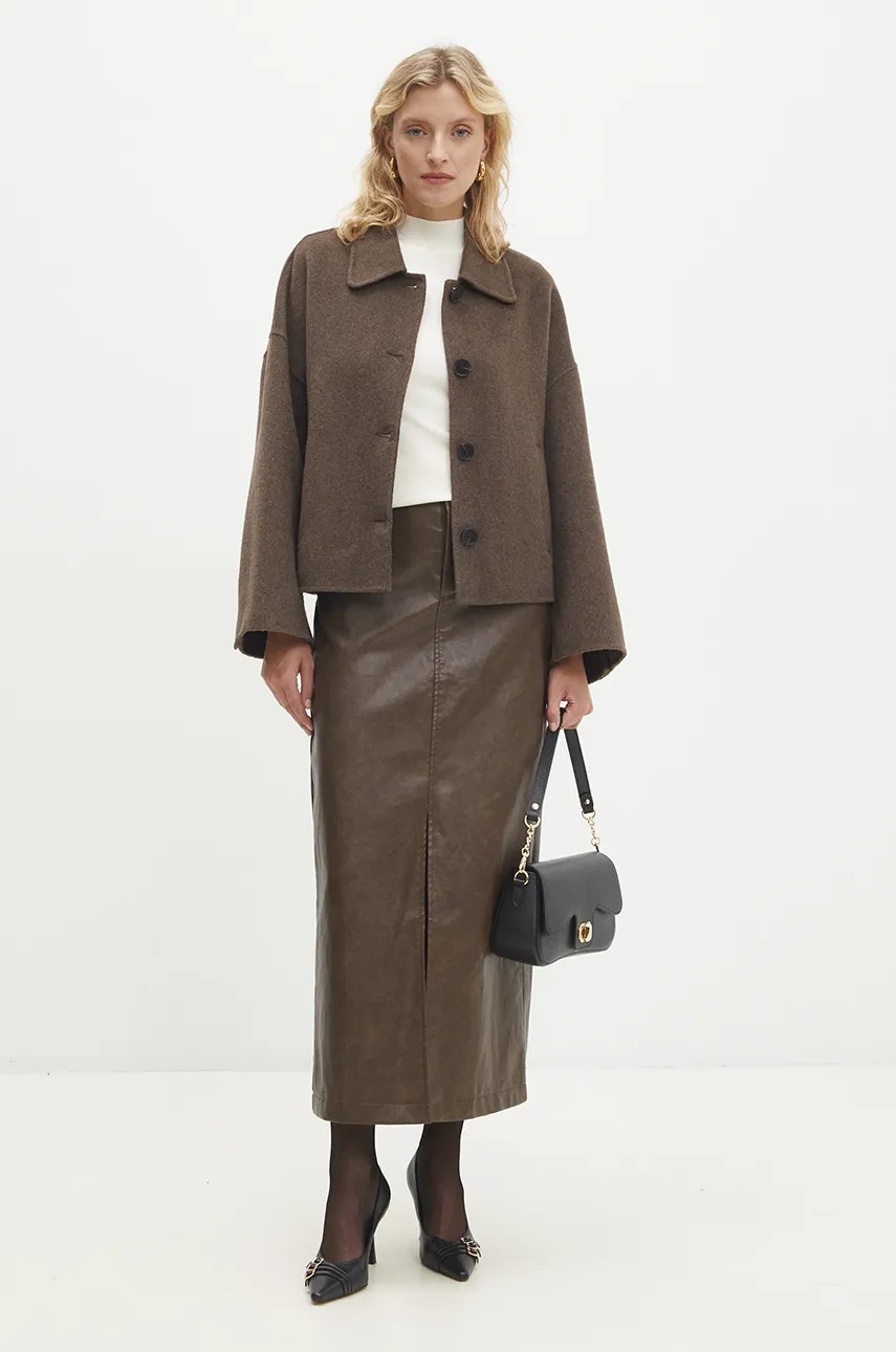 Δερμάτινες γόβες Answear.LAB χρώμα: μαύρο φωτογραφία