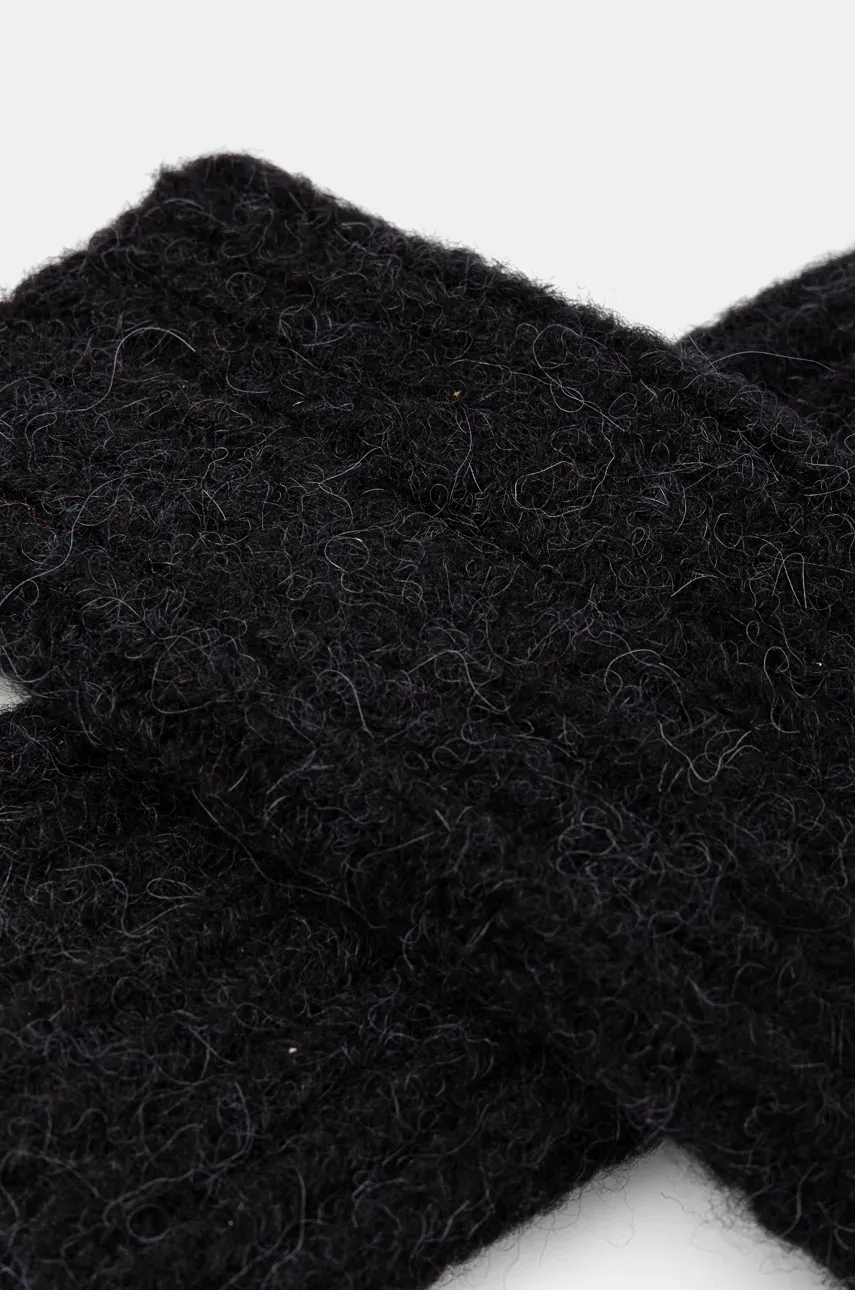 Шерстяные митенки Answear Lab цвет чёрный Шерстяные митенки Answear Lab цвет чёрный