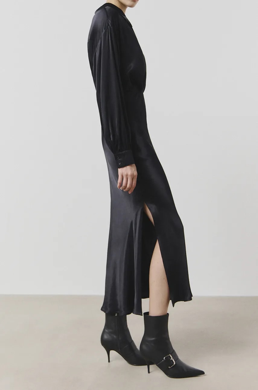 Answear Lab fustă culoarea negru, maxi, drept