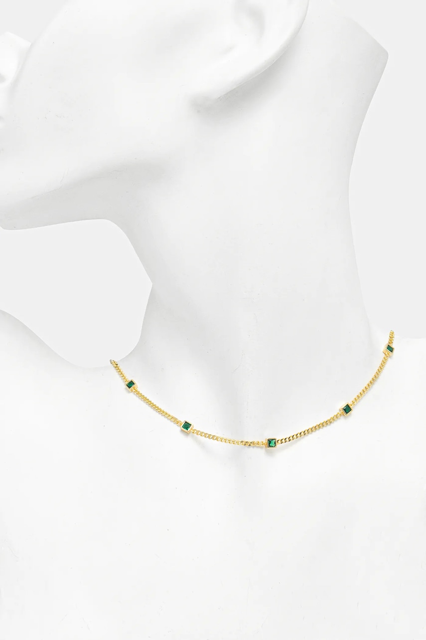 Náhrdelník zo striebra pozlátený 18k zlatom Answear.LAB