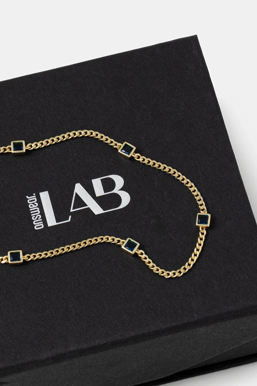 Náhrdelník zo striebra pozlátený 18k zlatom Answear.LAB