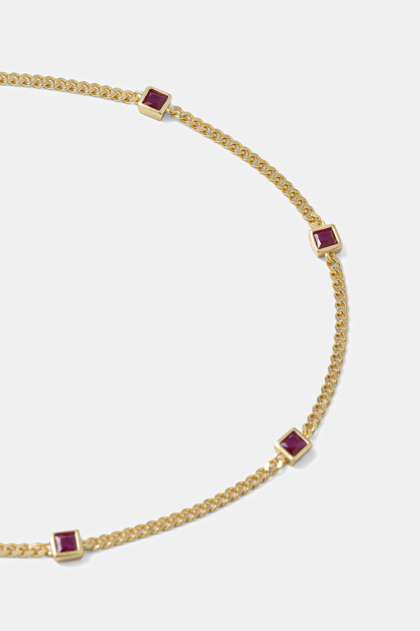 Náhrdelník zo striebra pozlátený 18k zlatom Answear.LAB