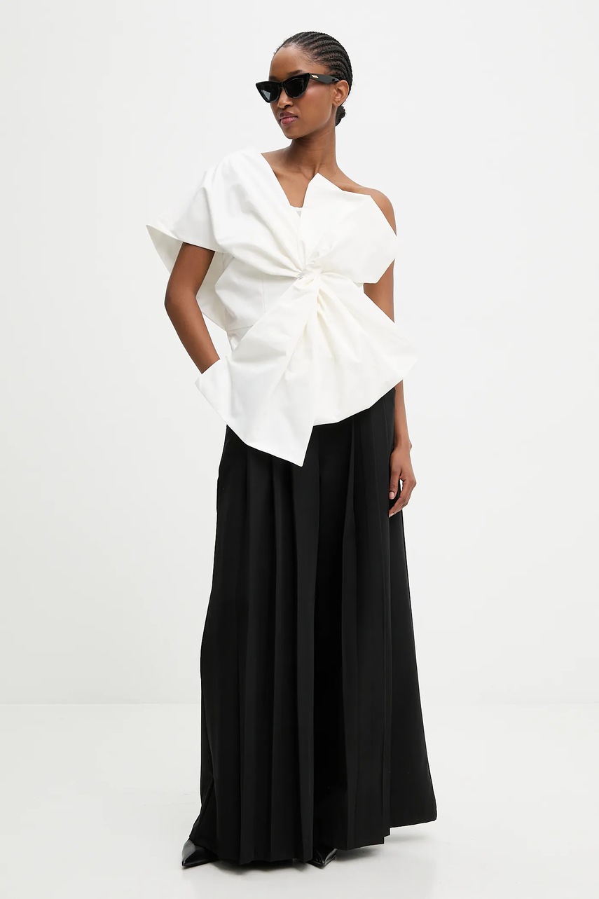 Блузка Answear.LAB цвет белый однотонная