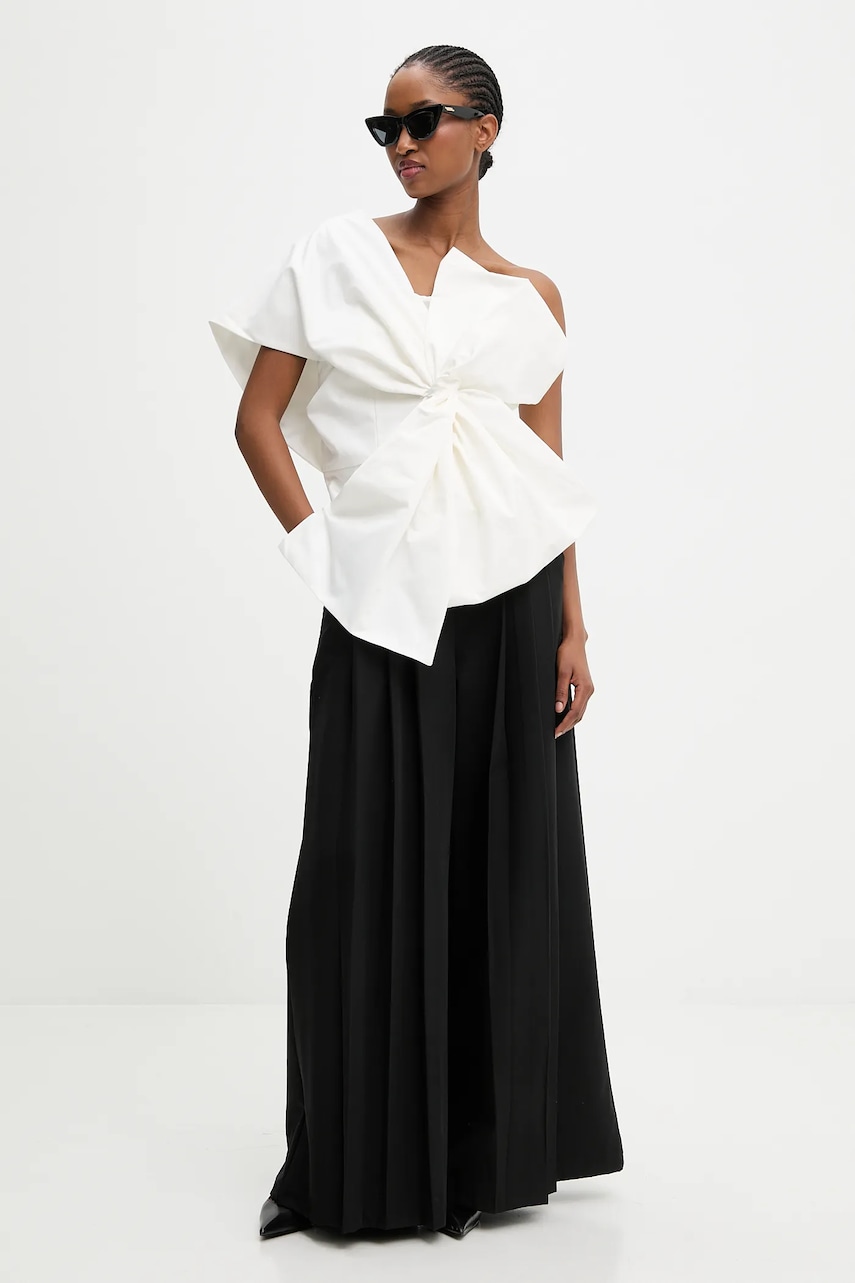 Блузка Answear.LAB цвет белый однотонная Блузка Answear.LAB цвет белый однотонная