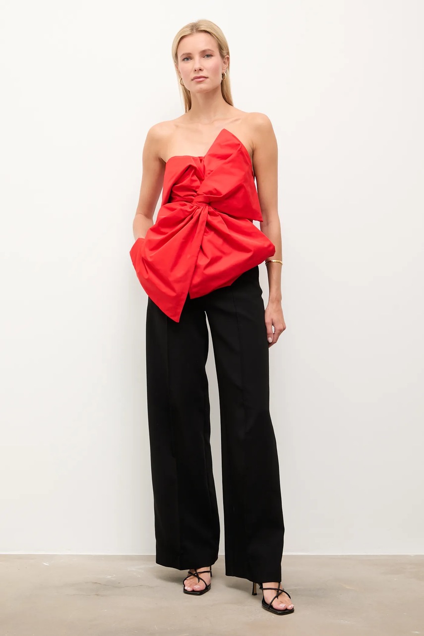 Блузка Answear.LAB цвет красный однотонная