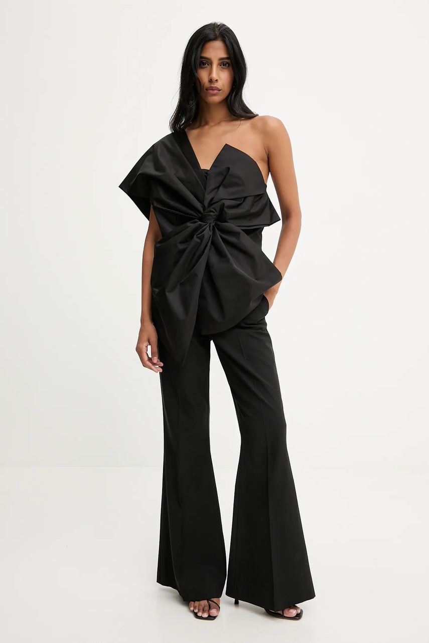 Блузка Answear.LAB цвет чёрный однотонная