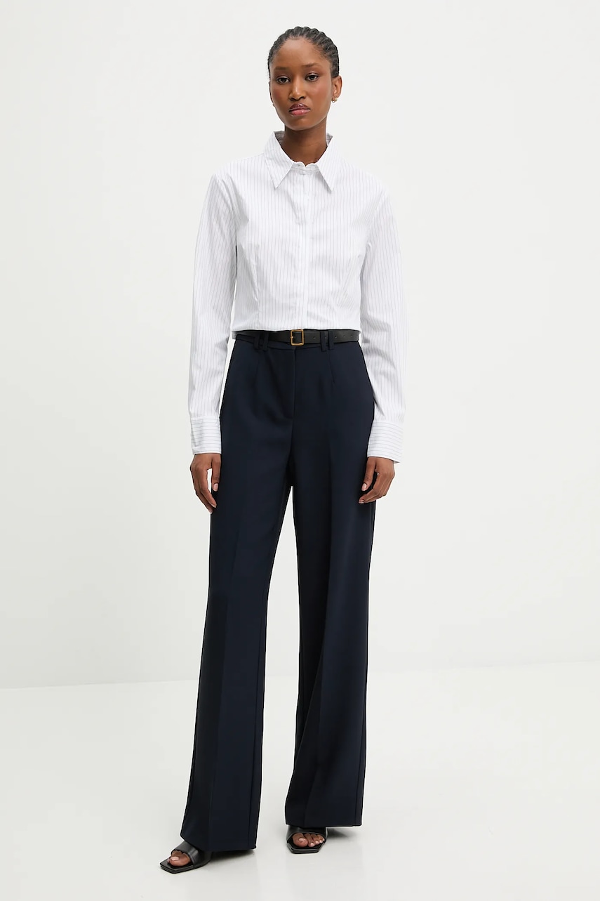 Рубашка Answear.LAB цвет белый regular классический воротник Рубашка Answear.LAB цвет белый regular классический воротник