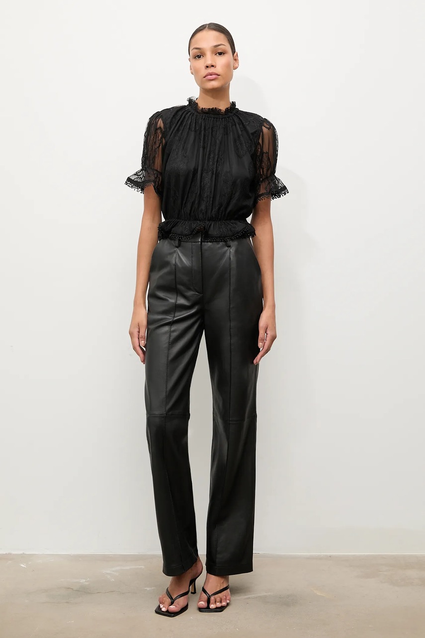 Блузка Answear.LAB цвет чёрный однотонная