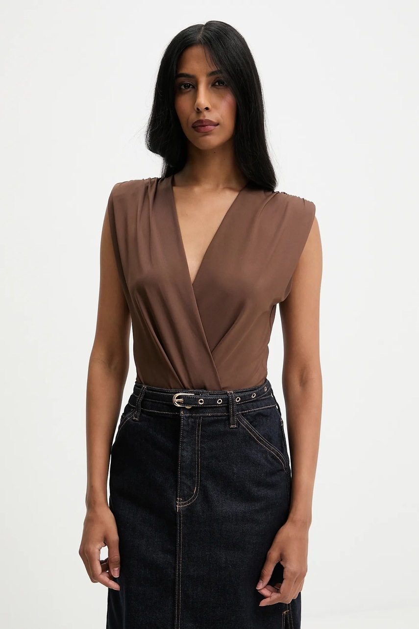 Answear.LAB body culoarea maro, neted