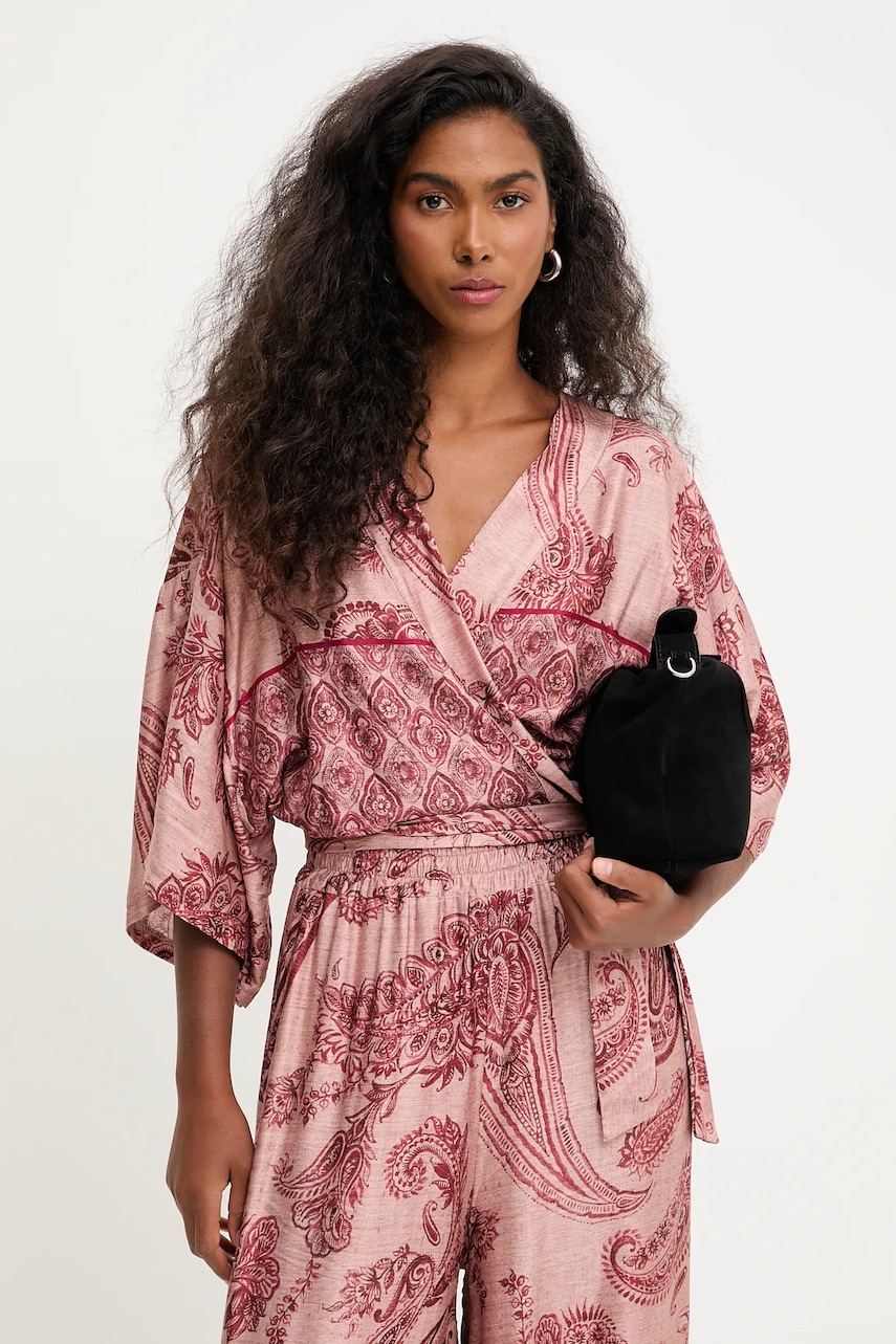 Answear.LAB bluza culoarea roz, modelator