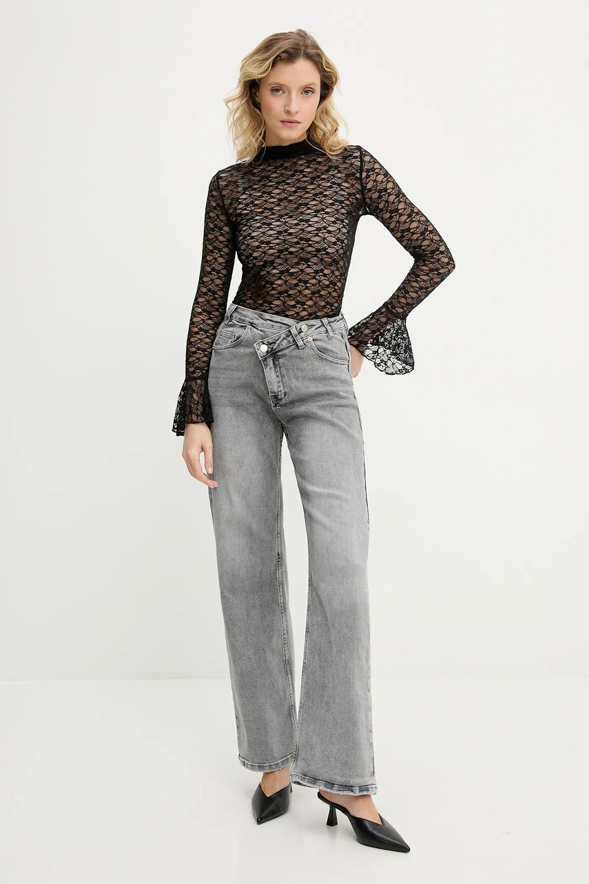 Блузка Answear.LAB цвет чёрный узор