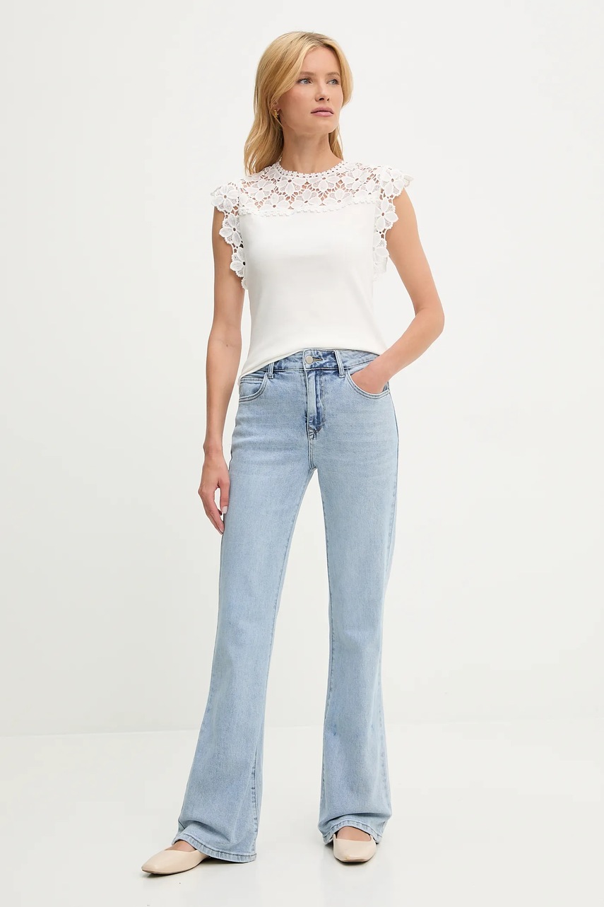 Блузка Answear.LAB цвет белый однотонная