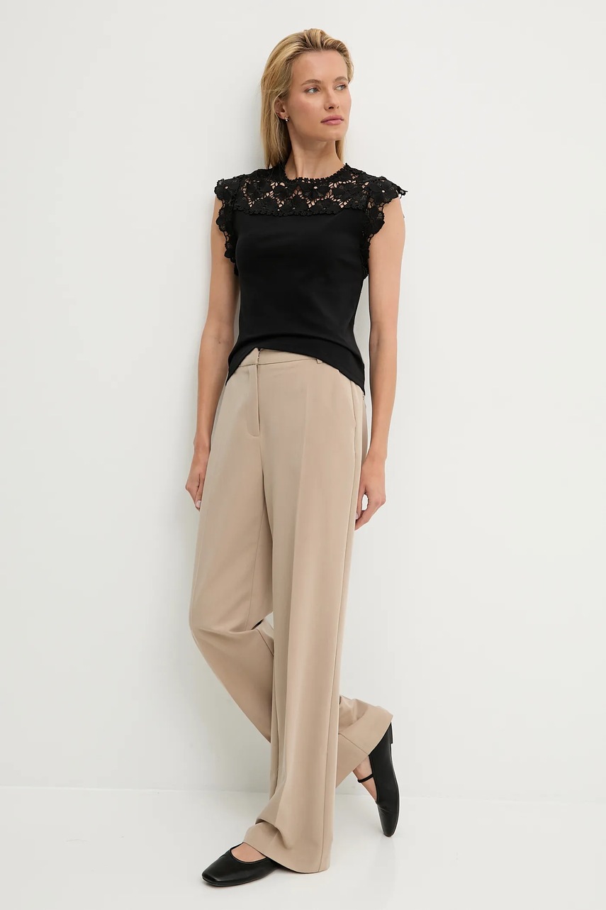 Блузка Answear.LAB цвет чёрный однотонная