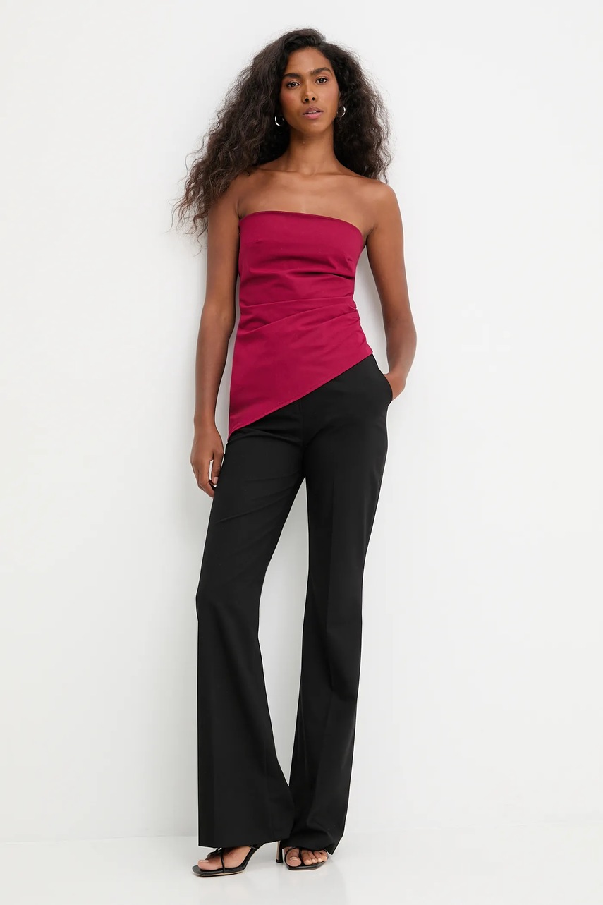 Блузка Answear.LAB цвет розовый однотонная