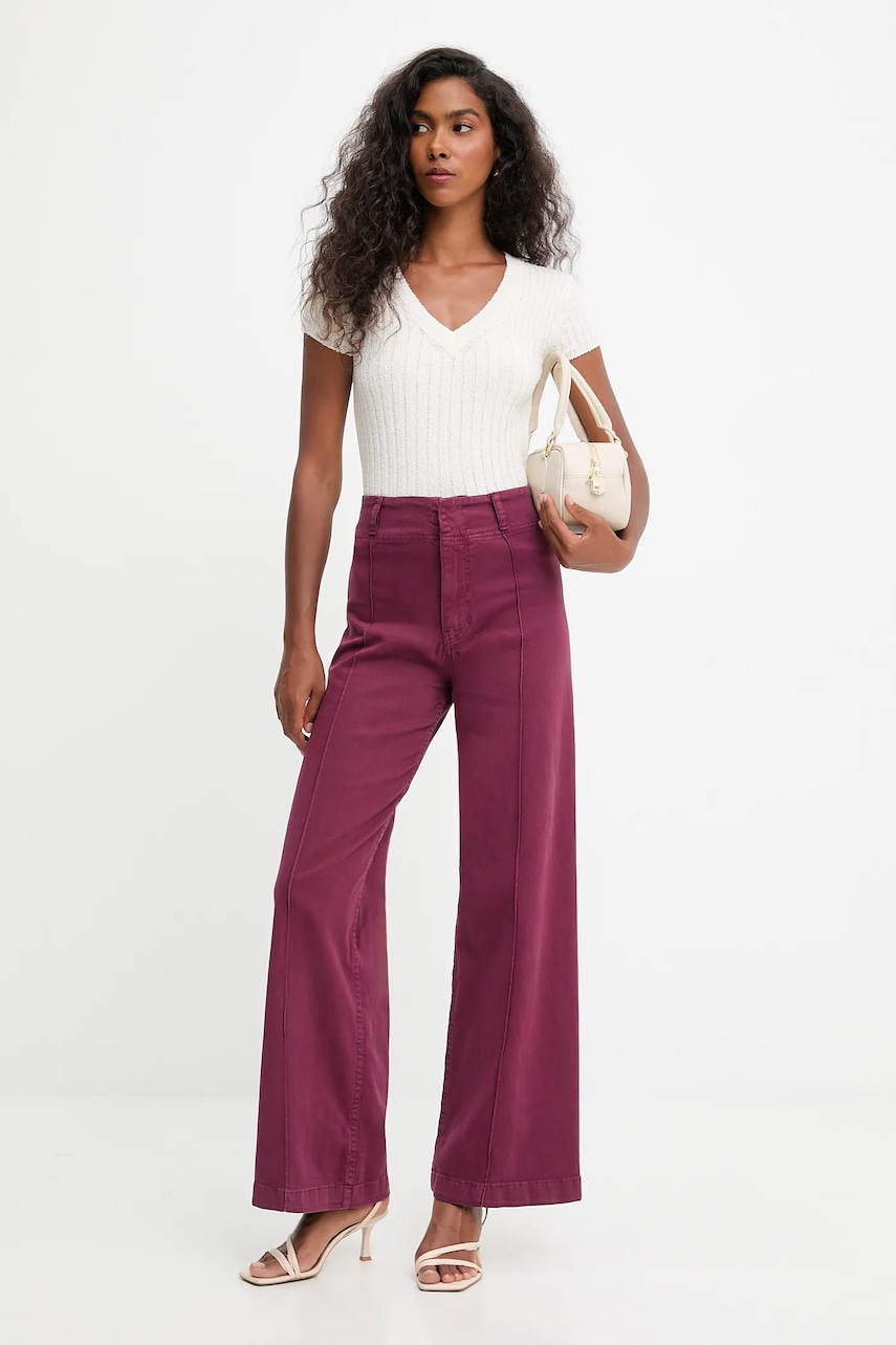 Блузка Answear.LAB цвет бежевый однотонная