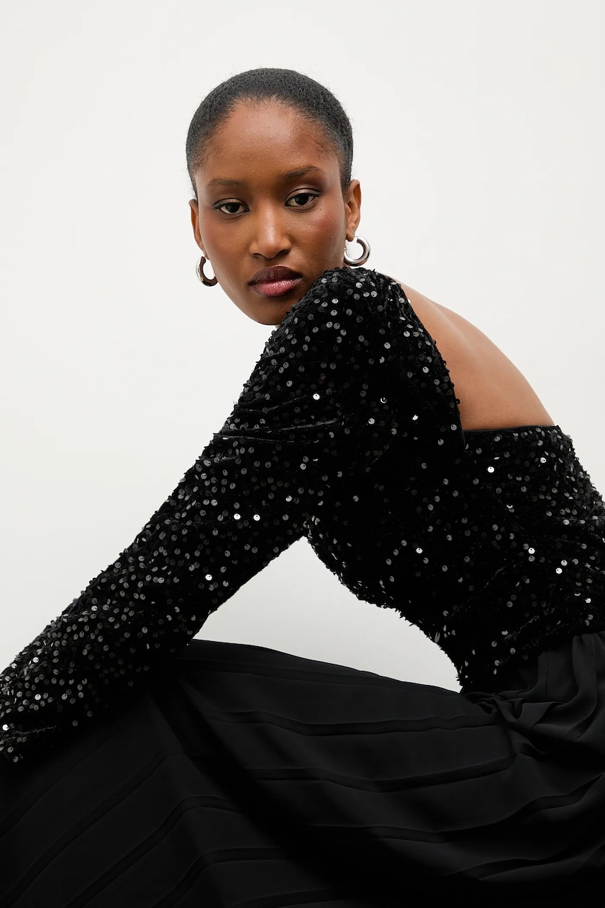 Answear.LAB body culoarea negru, neted