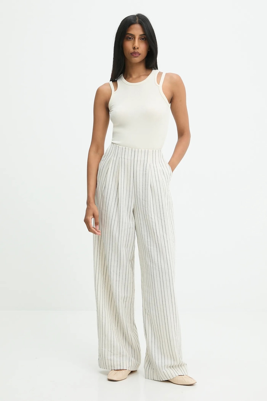 Блузка Answear.LAB цвет бежевый однотонная Блузка Answear.LAB цвет бежевый однотонная