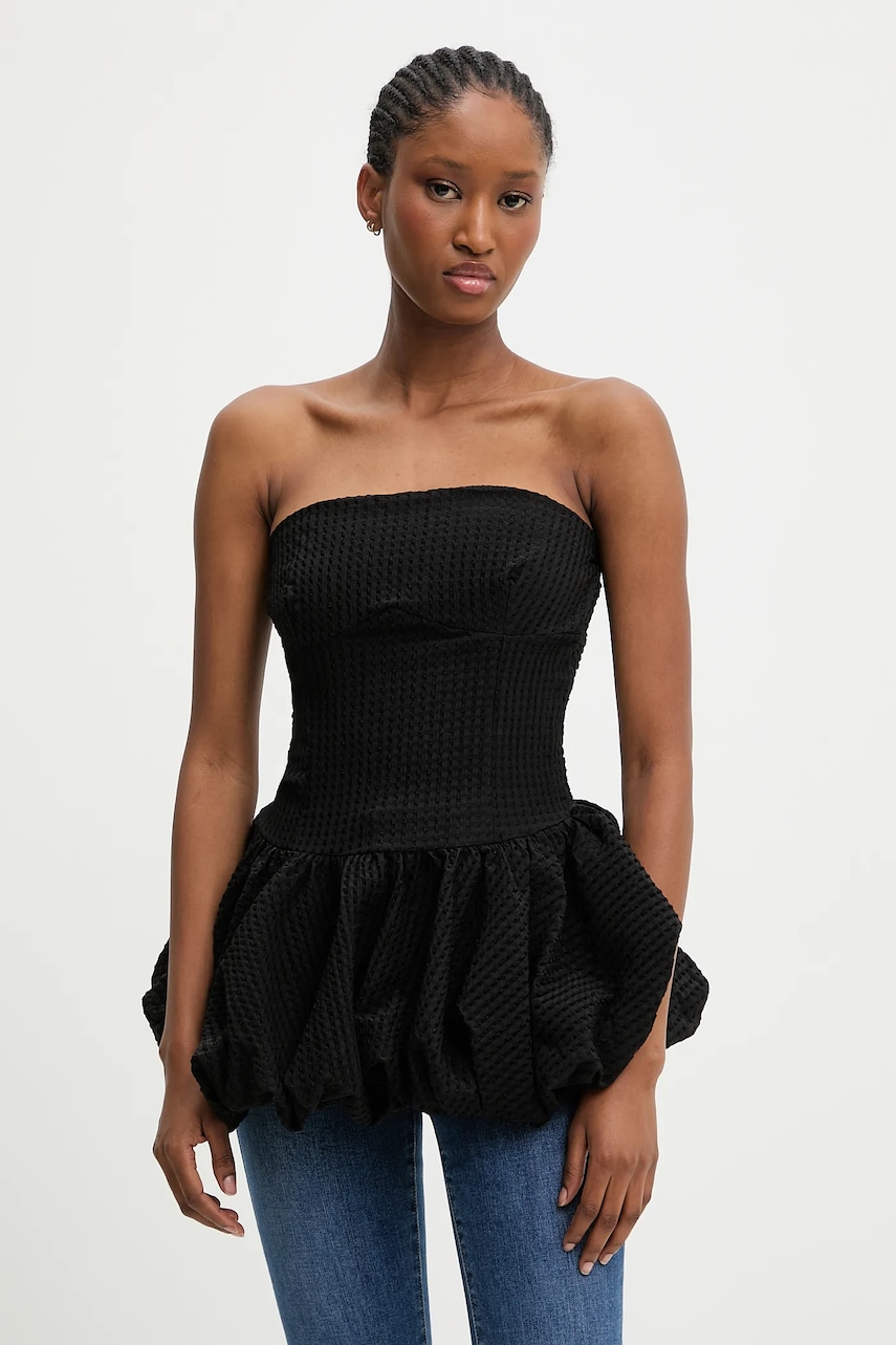 Answear.LAB top culoarea negru, neted