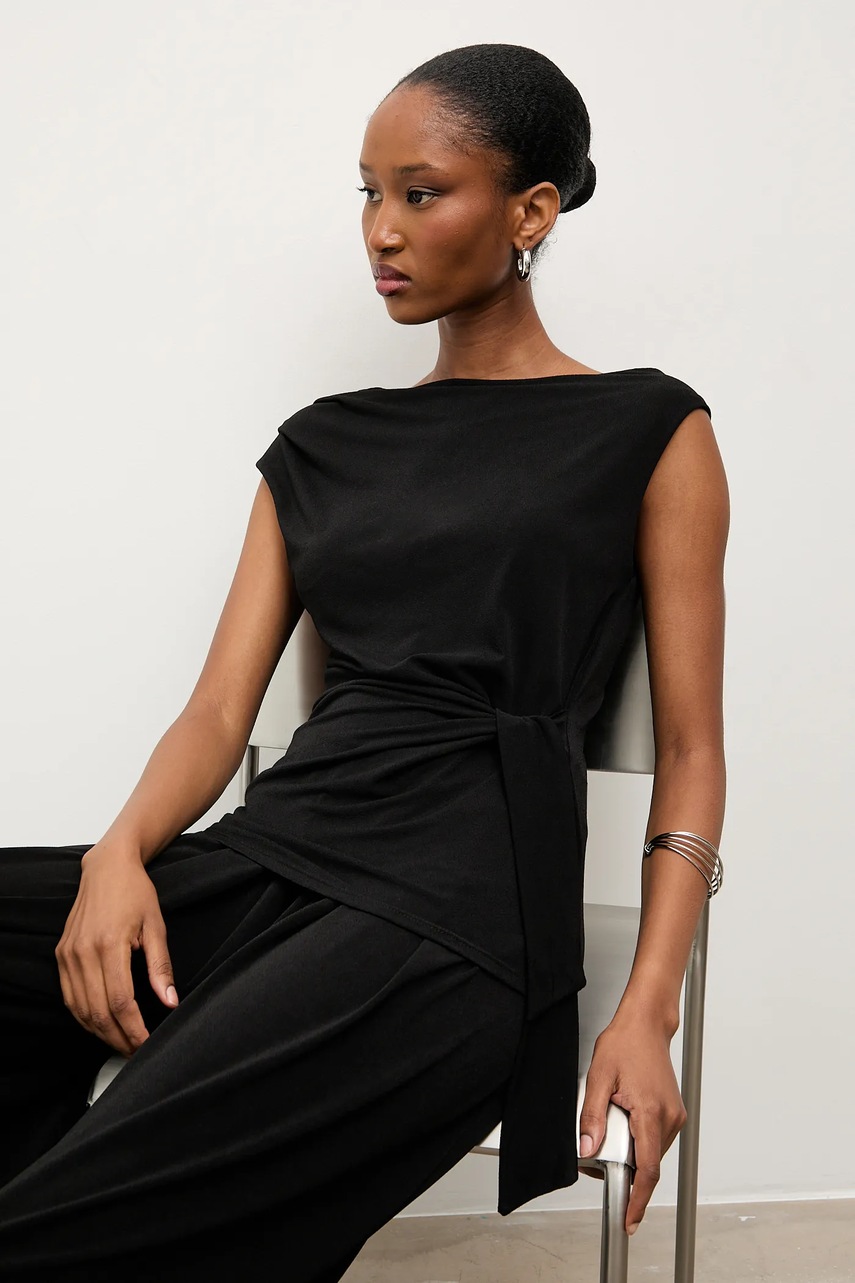 Answear.LAB top culoarea negru, neted