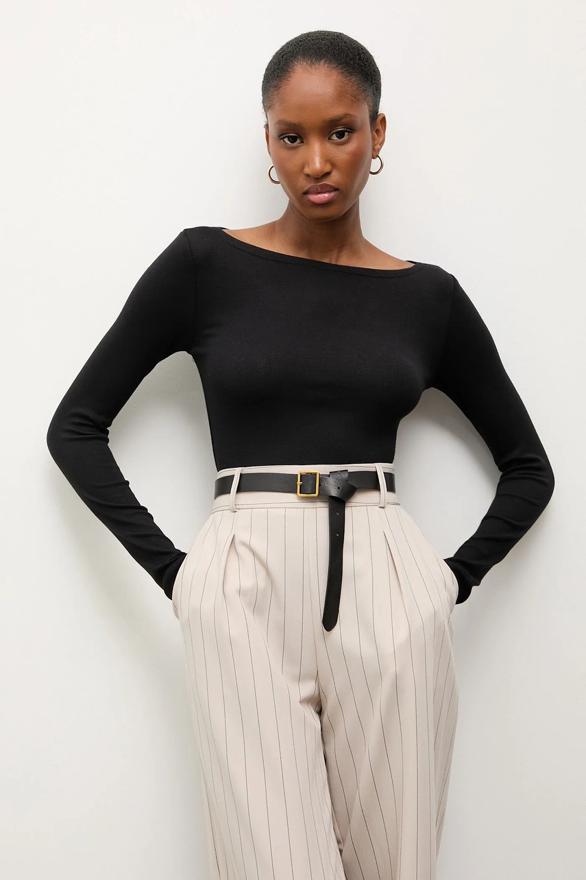 Answear.LAB longsleeve culoarea negru