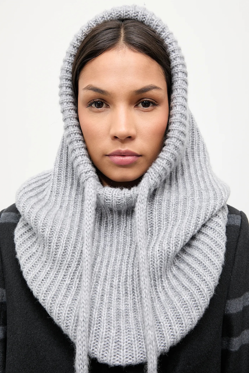 Answear.LAB cagulă de lână culoarea gri