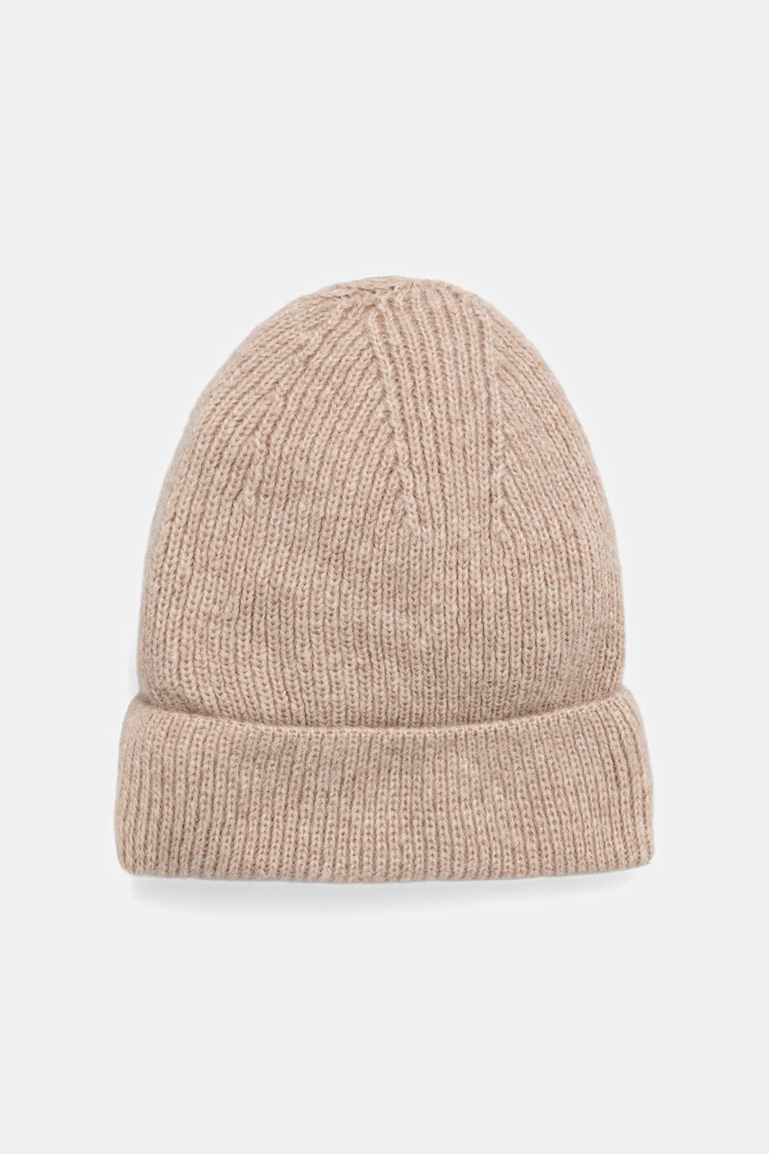 Шапка с шерстью Answear.LAB цвет бежевый