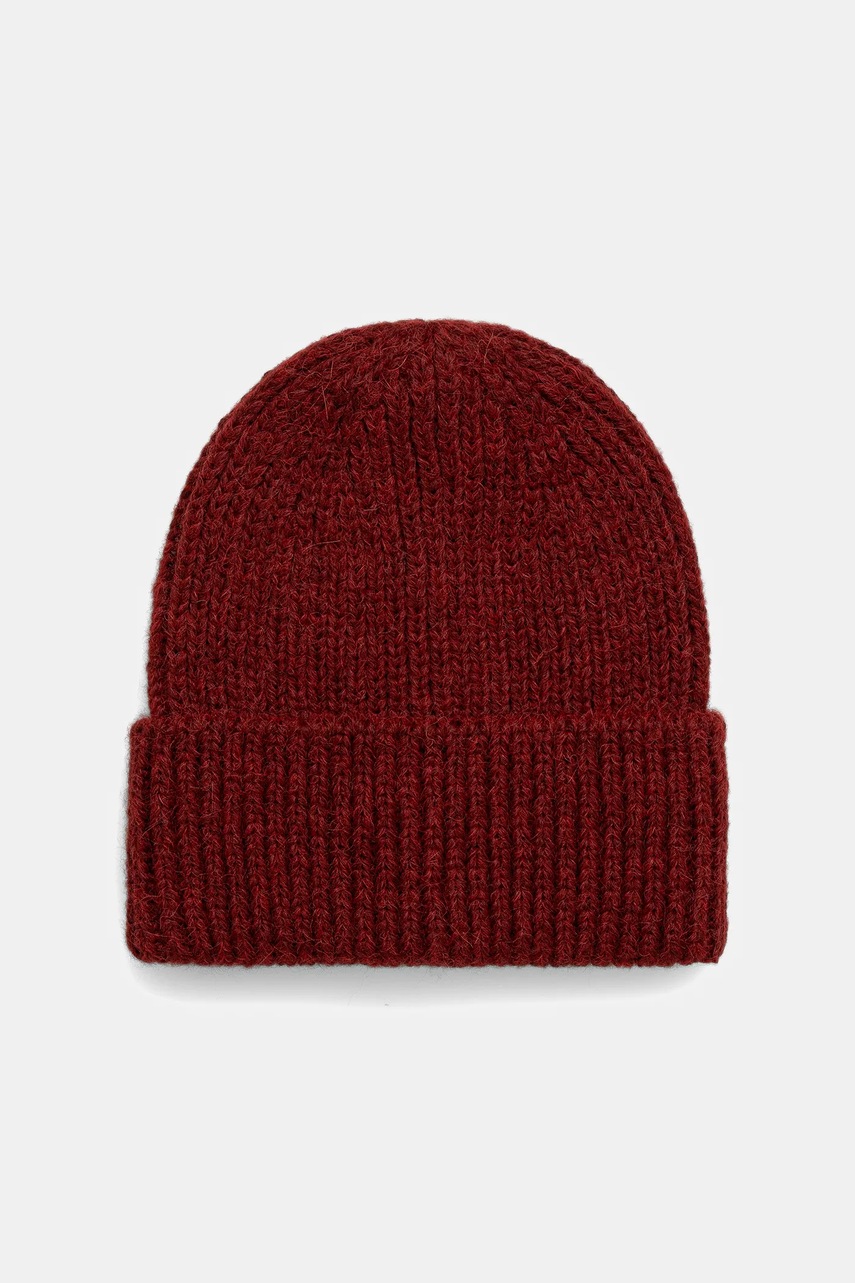 Шапка с шерстью Answear.LAB цвет красный