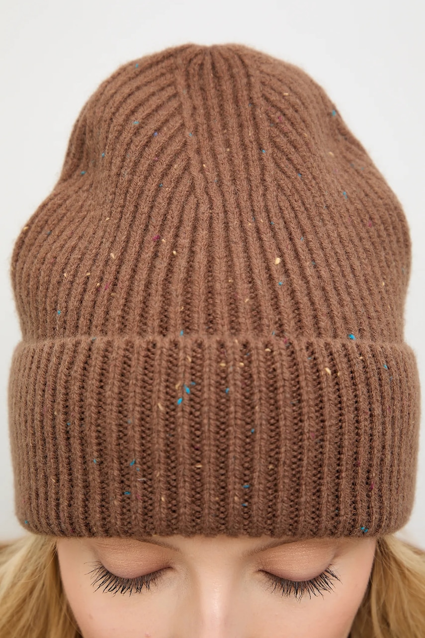 Answear.LAB caciula de lana culoarea maro