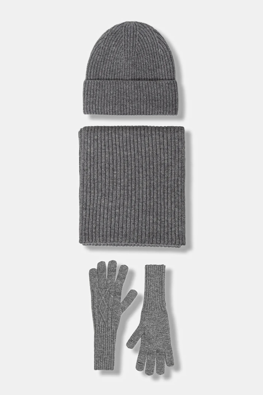 Answear.LAB compleu din lana culoarea gri