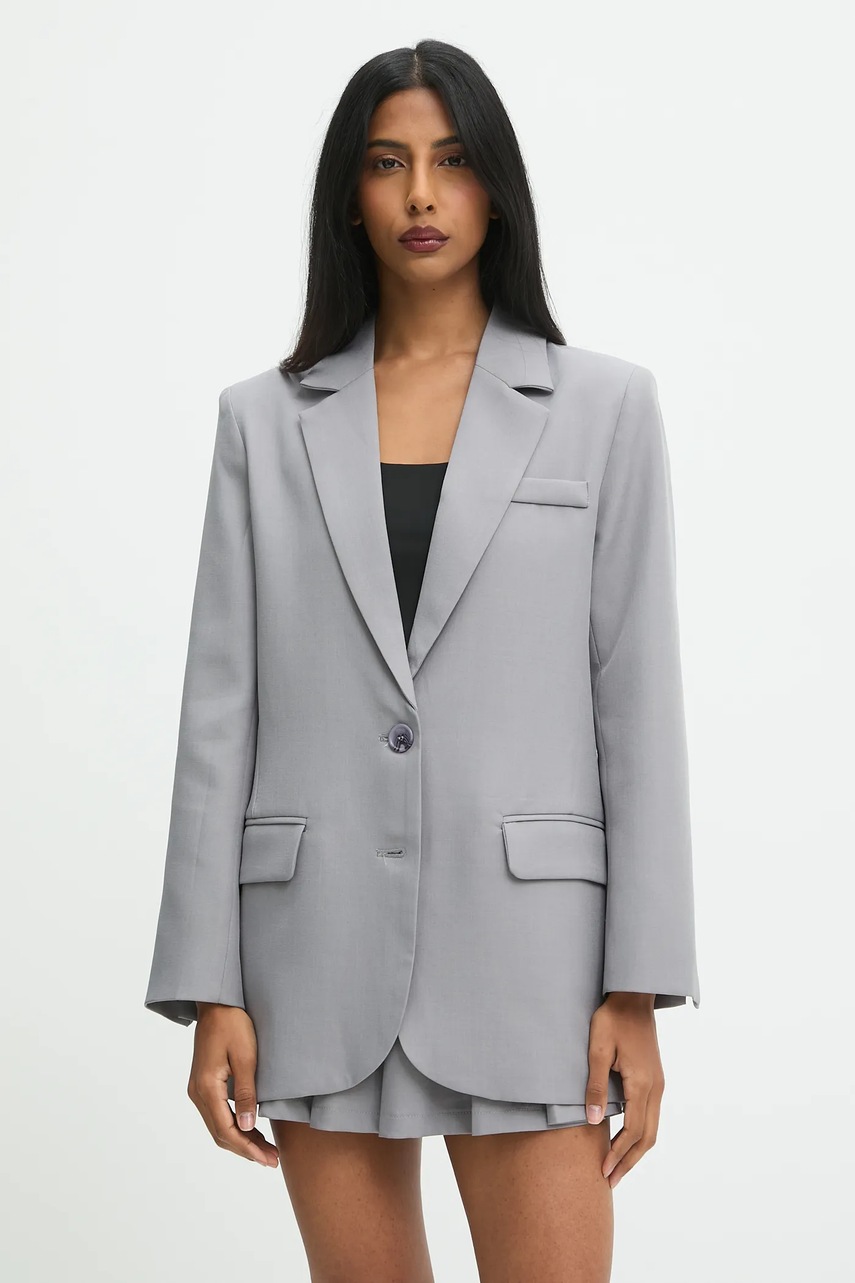 Комплект: пиджак и юбка-брюки Answear.LAB цвет серый