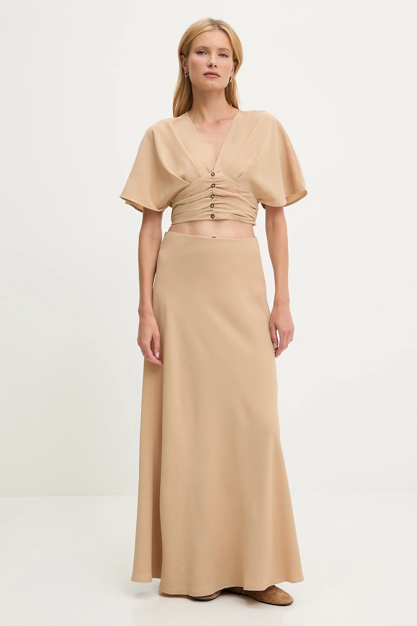 Answear Lab compleu culoarea maro