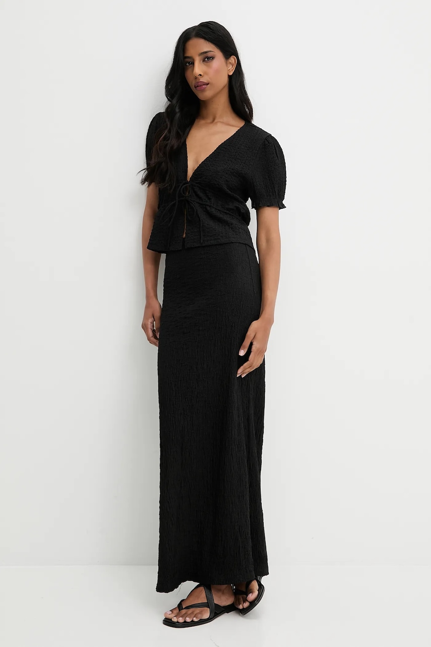 Answear.LAB set - bluză și fustă culoarea negru Answear.LAB set - bluză și fustă culoarea negru