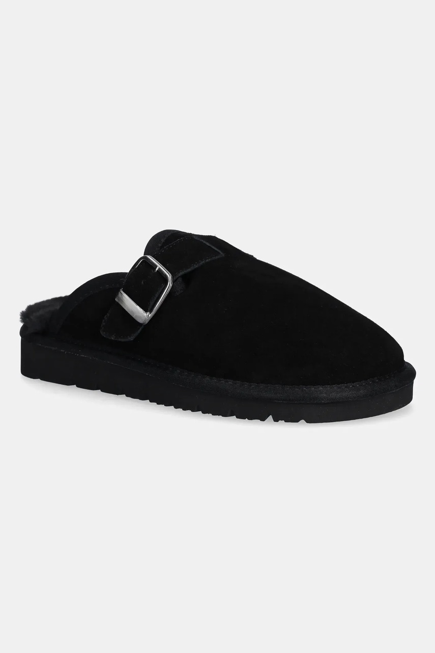 Answear.LAB papuci din piele intoarsa culoarea negru