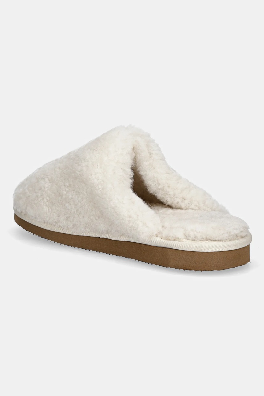 Шерстяные тапочки Answear.LAB цвет белый