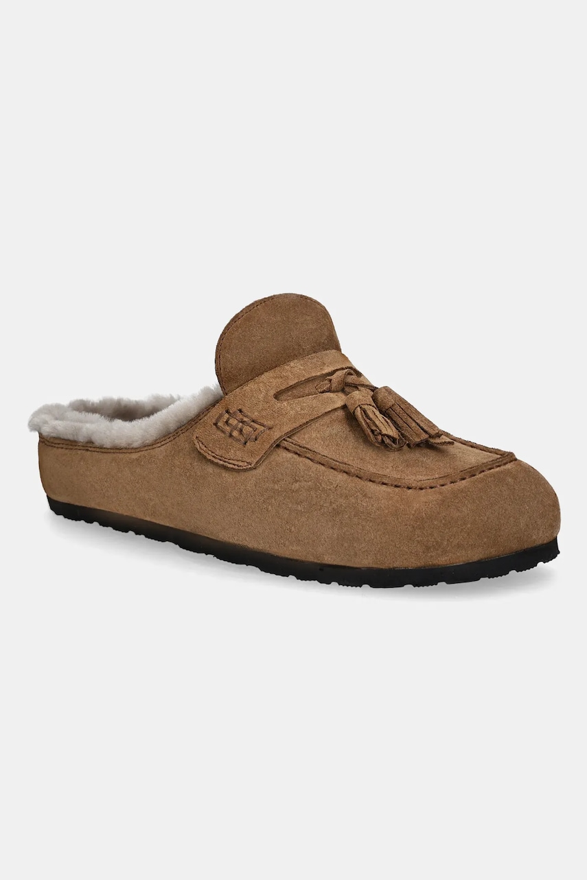 Answear.LAB papuci din piele culoarea maro Answear.LAB papuci din piele culoarea maro