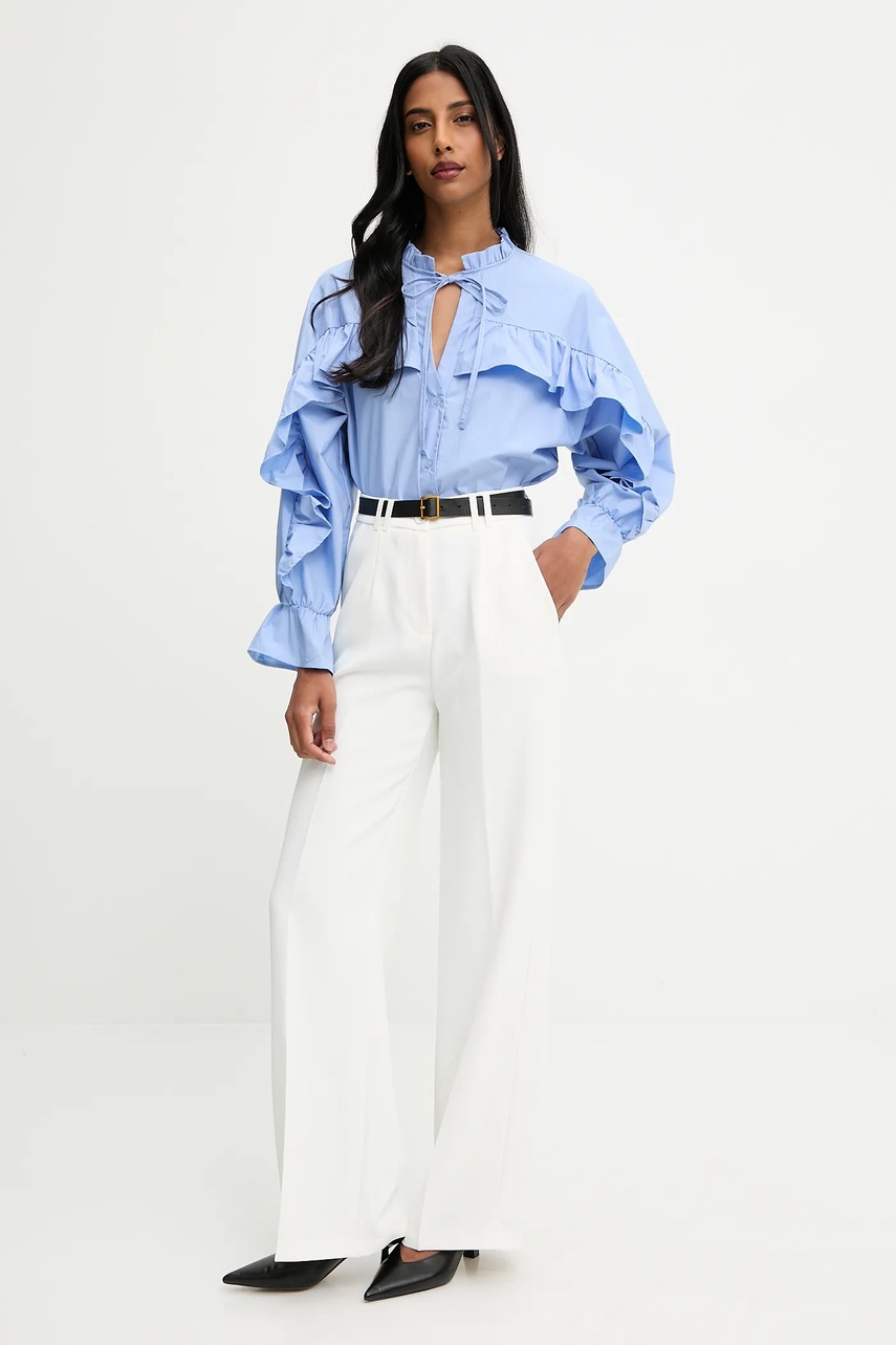 Рубашка Answear.LAB relaxed шнурованное декольте Рубашка Answear.LAB relaxed шнурованное декольте