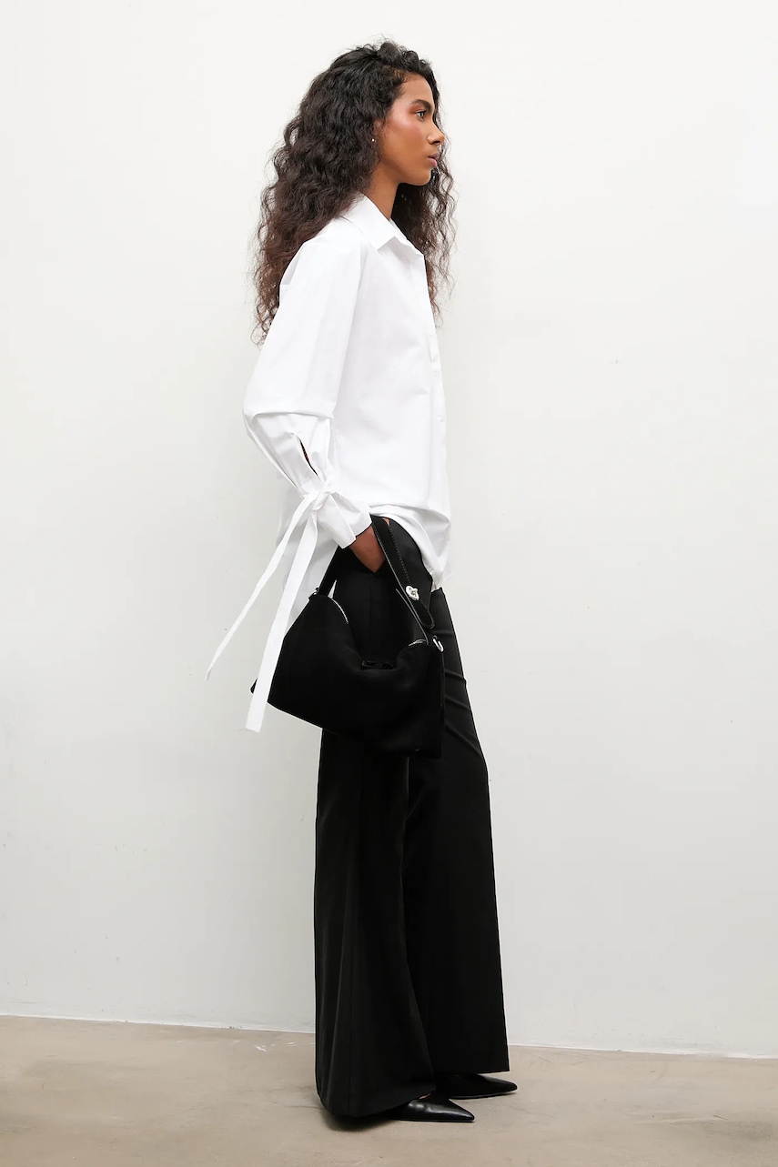 Рубашка Answear.LAB цвет белый relaxed классический воротник Рубашка Answear.LAB цвет белый relaxed классический воротник