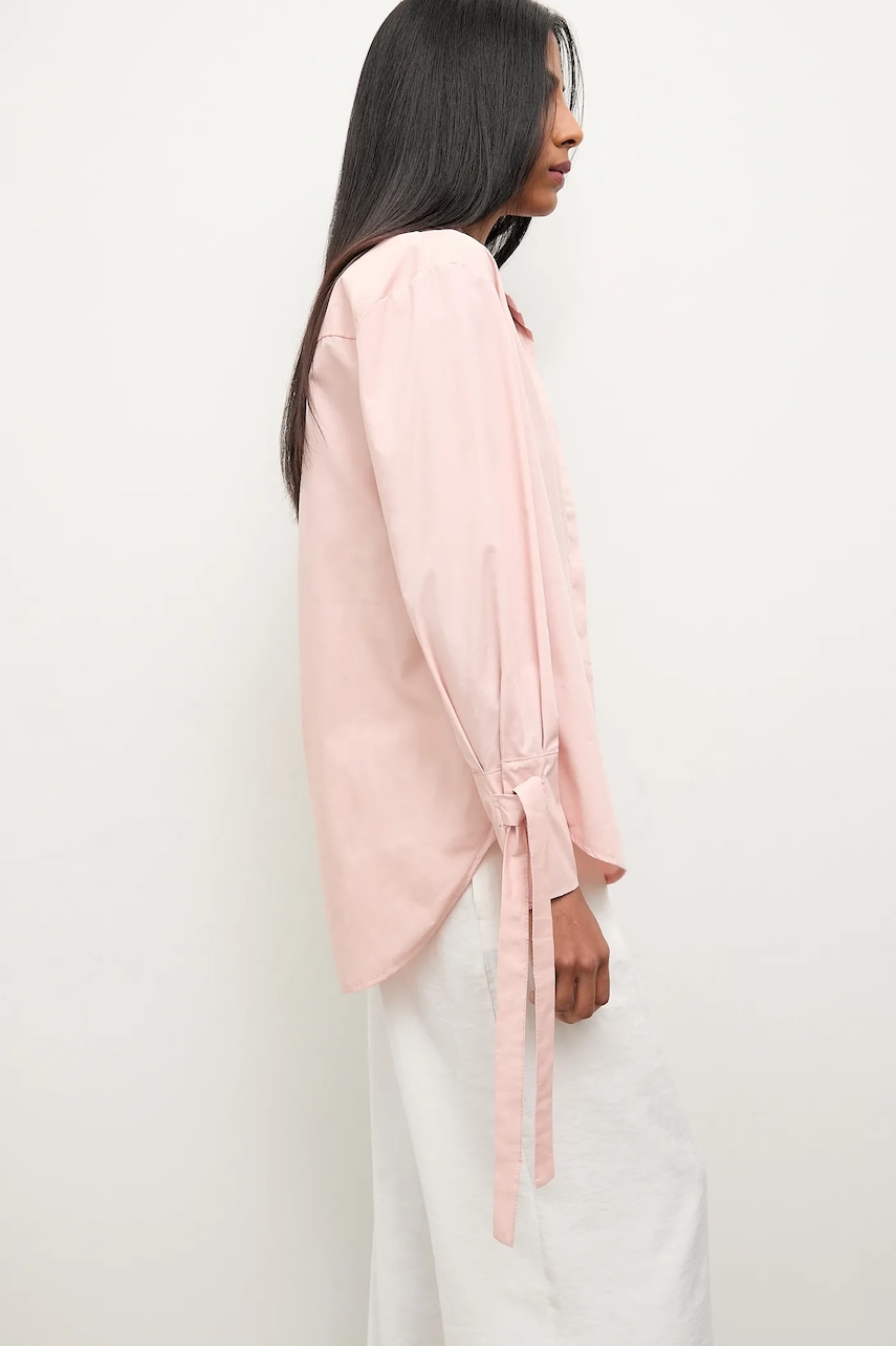 Answear.LAB camasa culoarea roz, cu guler clasic, relaxed