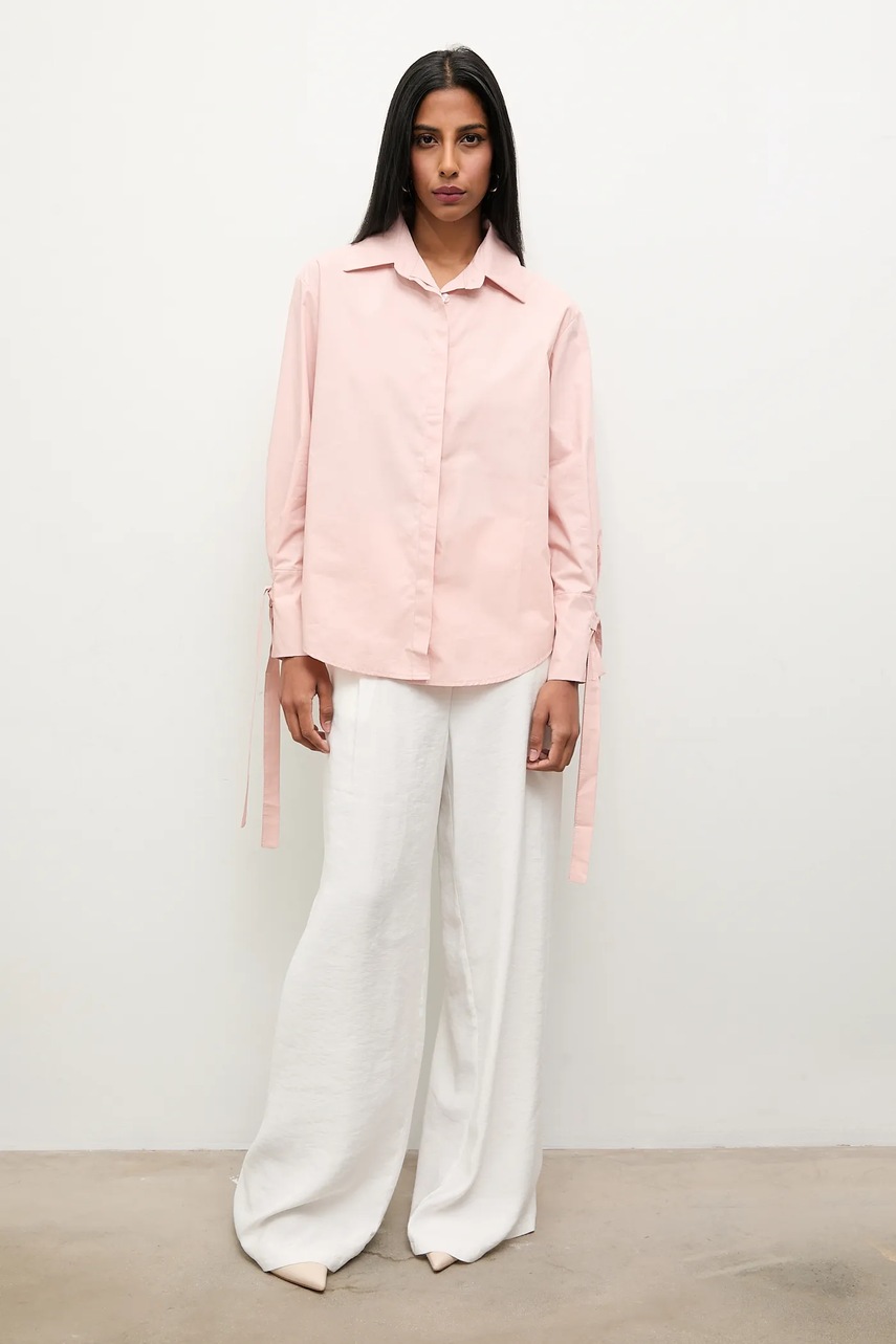 Рубашка Answear.LAB цвет розовый relaxed классический воротник