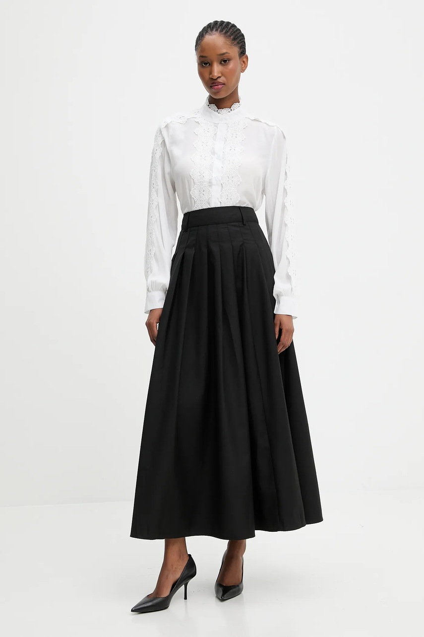 Рубашка Answear.LAB цвет белый regular со стойкой