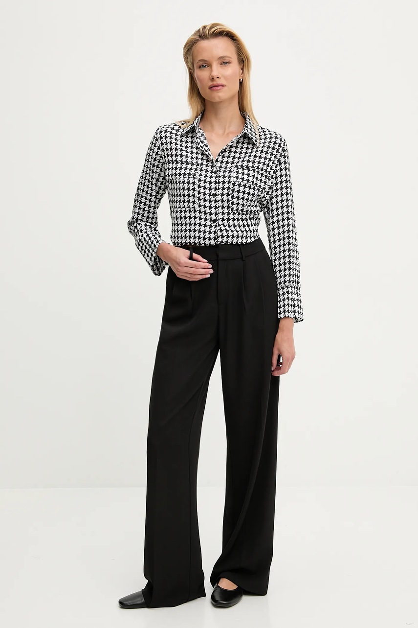 Рубашка Answear.LAB цвет чёрный regular классический воротник