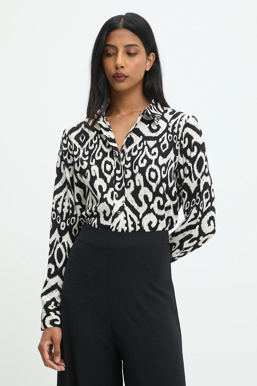 Answear.LAB camasa culoarea negru, cu guler clasic, regular