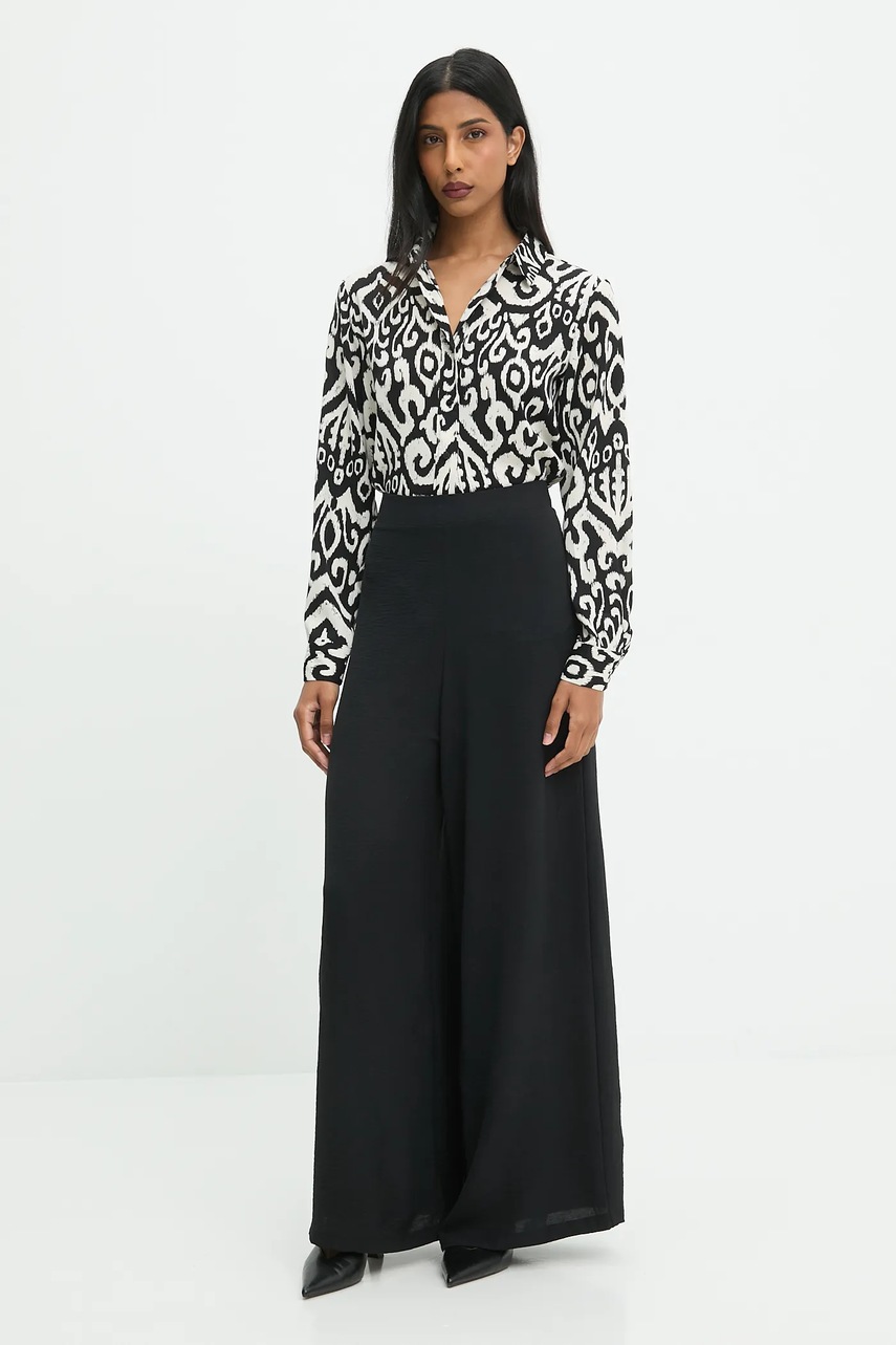 Рубашка Answear.LAB цвет чёрный regular классический воротник