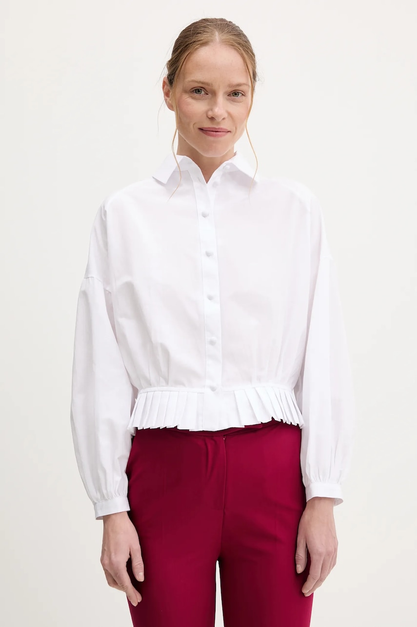 Answear Lab camasa culoarea alb, cu guler clasic, regular
