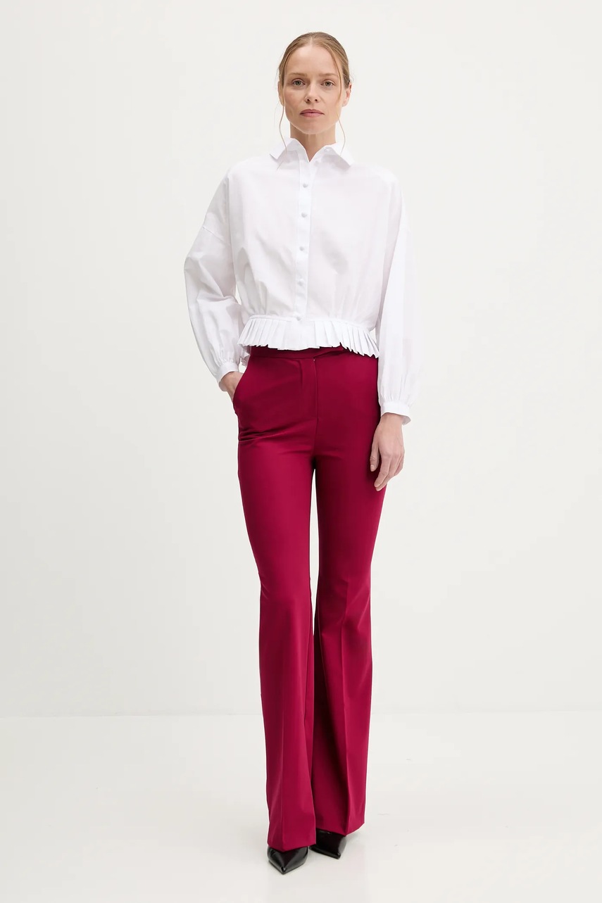 Рубашка Answear.LAB цвет белый regular классический воротник