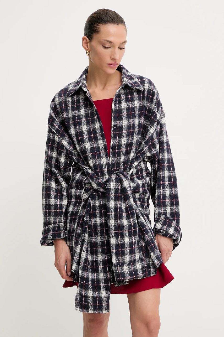 Рубашка Answear.LAB цвет синий relaxed классический воротник