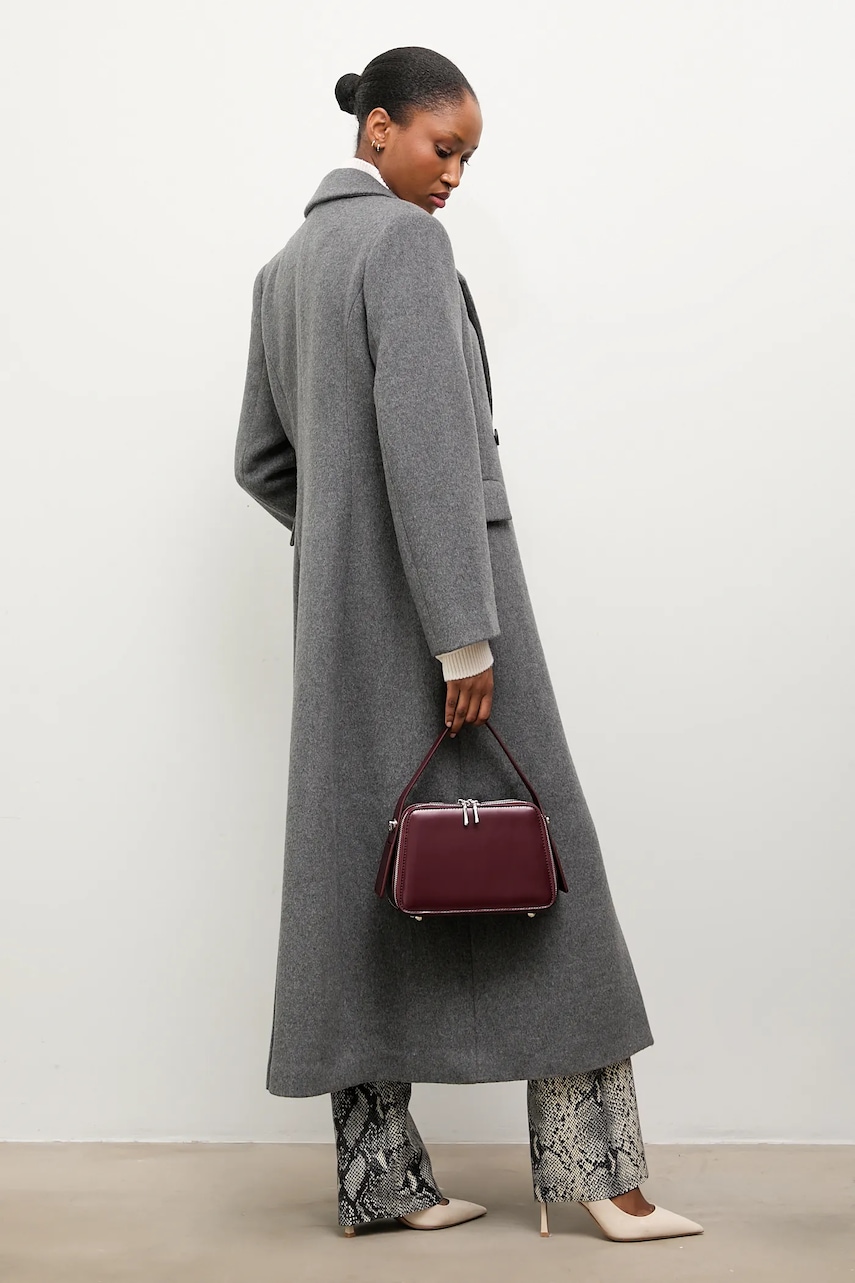 Answear.LAB palton de lana culoarea gri